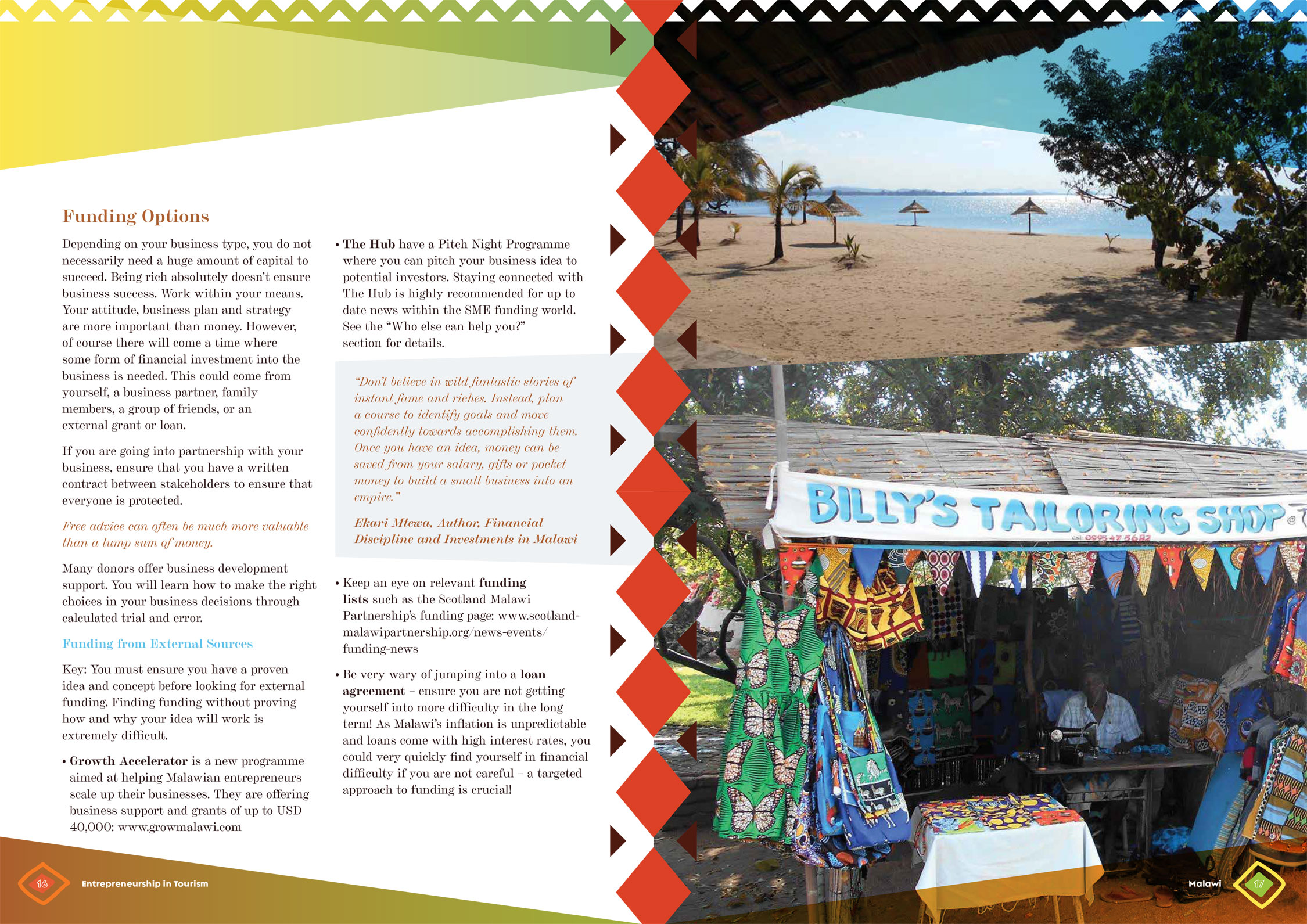 Art direction Malawi Brochure