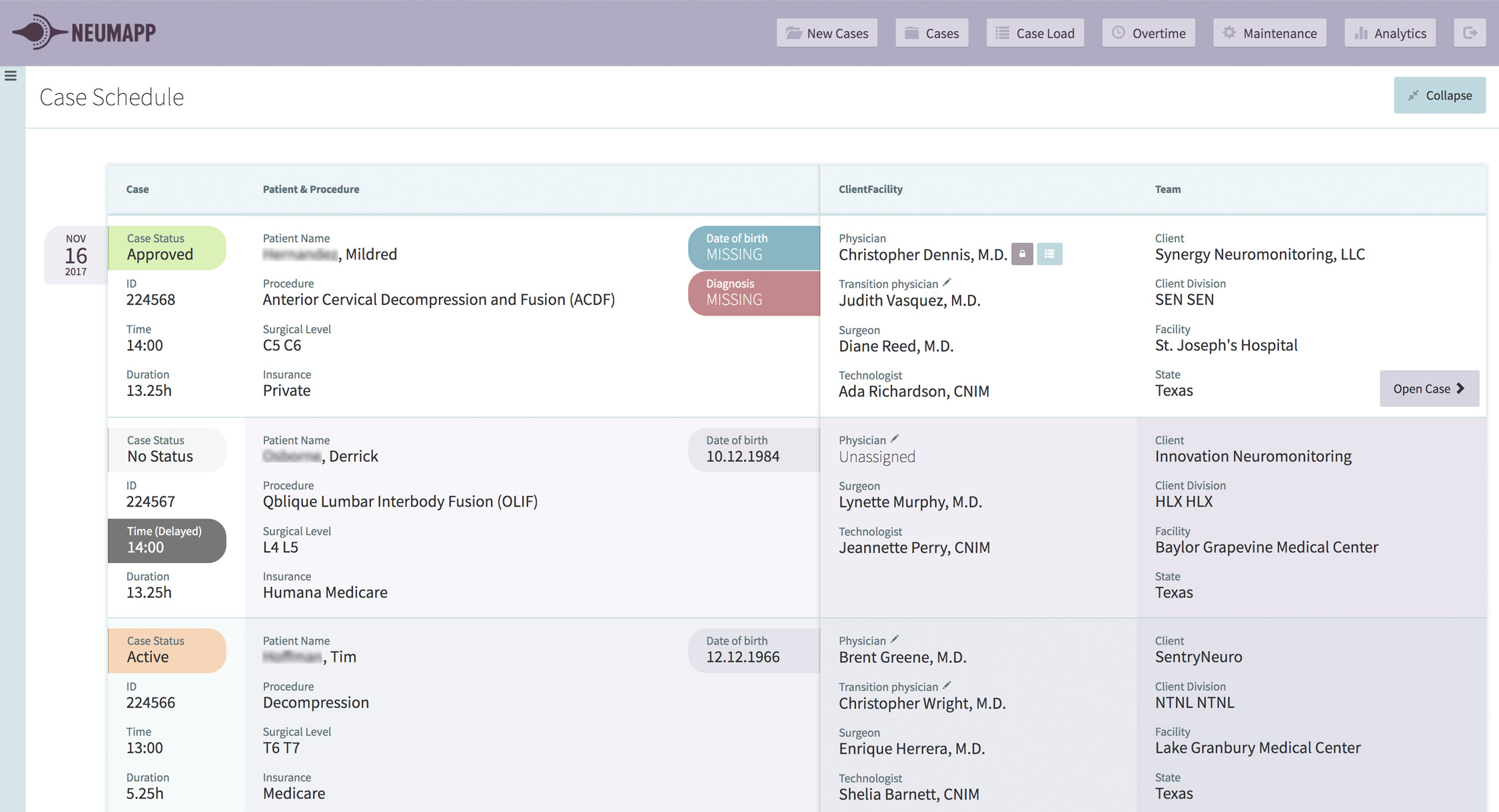 Neumapp medical project managemant application